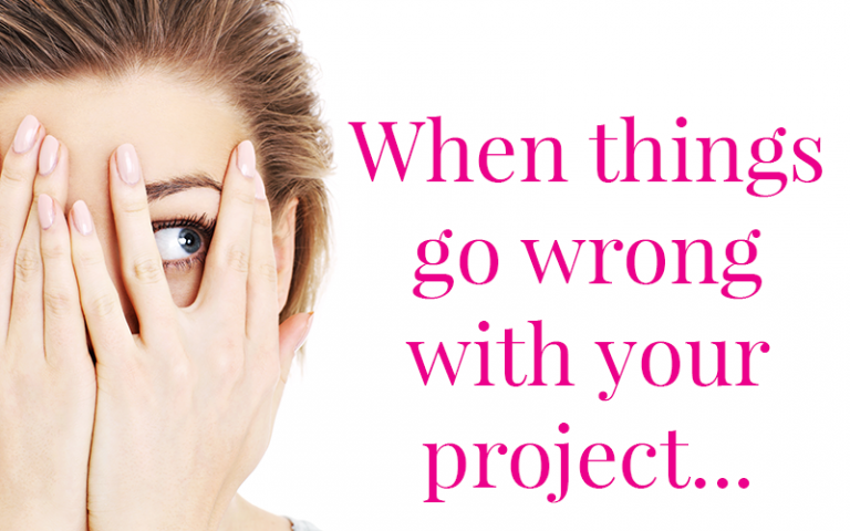 Project failures, project management, errors, mistakes, when things go wrong, fixing mistakes